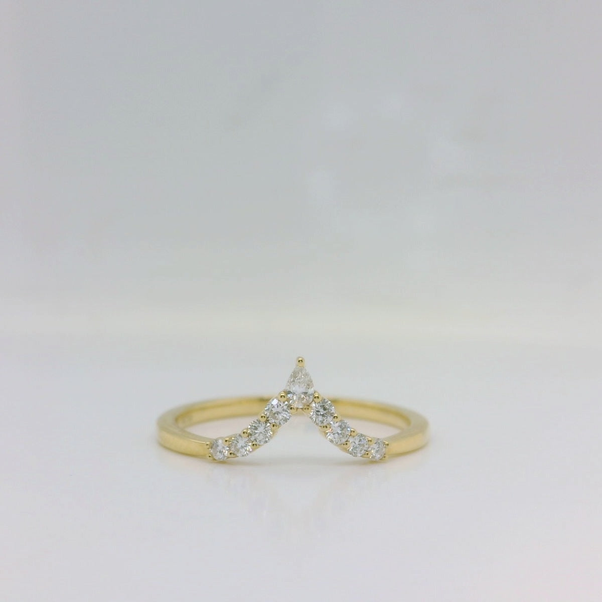 Yellow Wishbone Ring