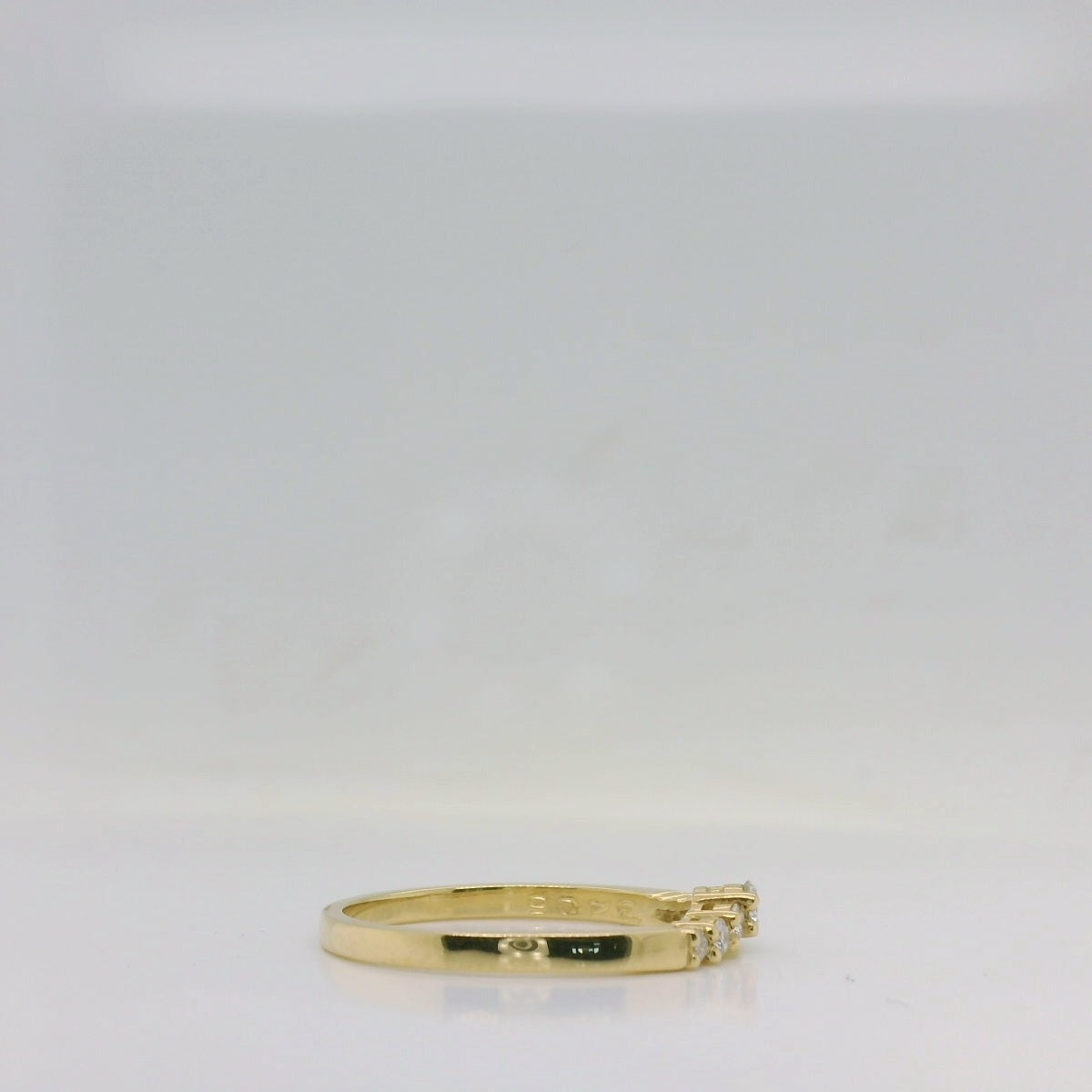 Slight V Diamond Ring