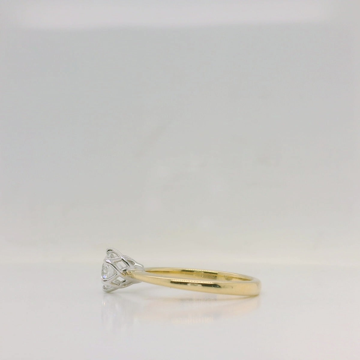 Natural Diamond Tulip Solitaire Ring