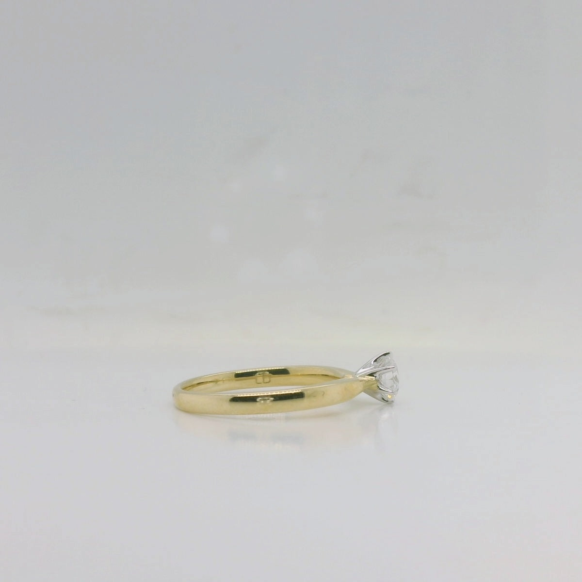 Lab Diamond Solitaire Ring
