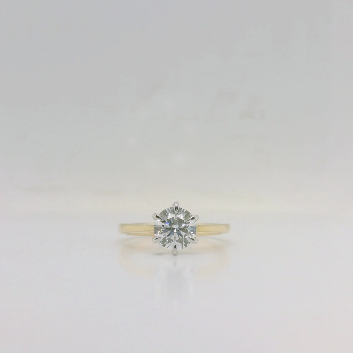 Lab Diamond Solitaire Ring 1.52ct