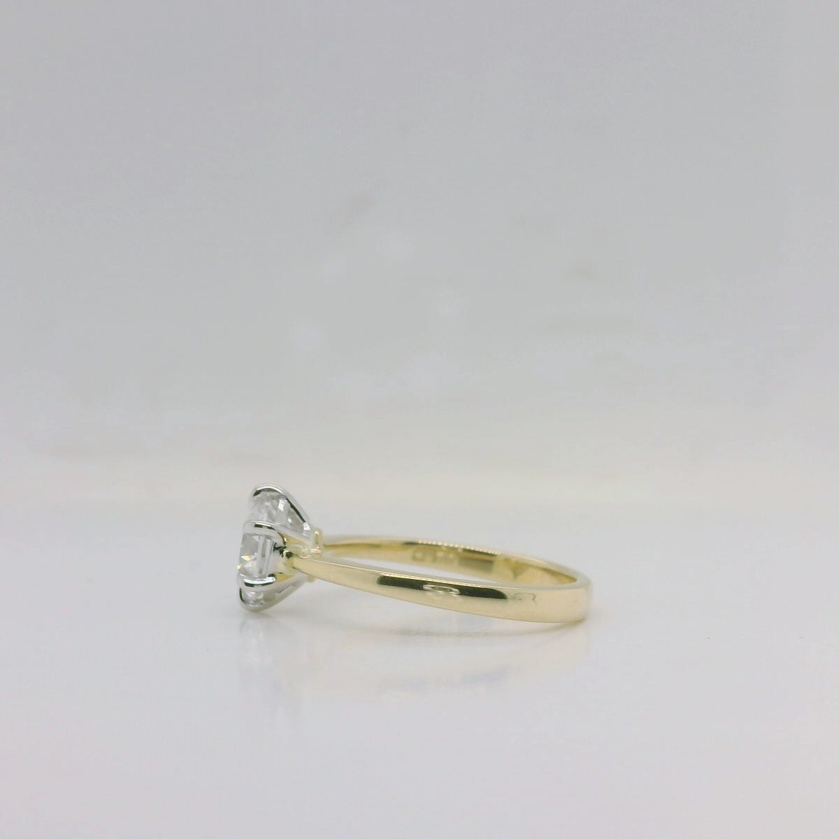 Lab Diamond Solitaire Ring 1.52ct