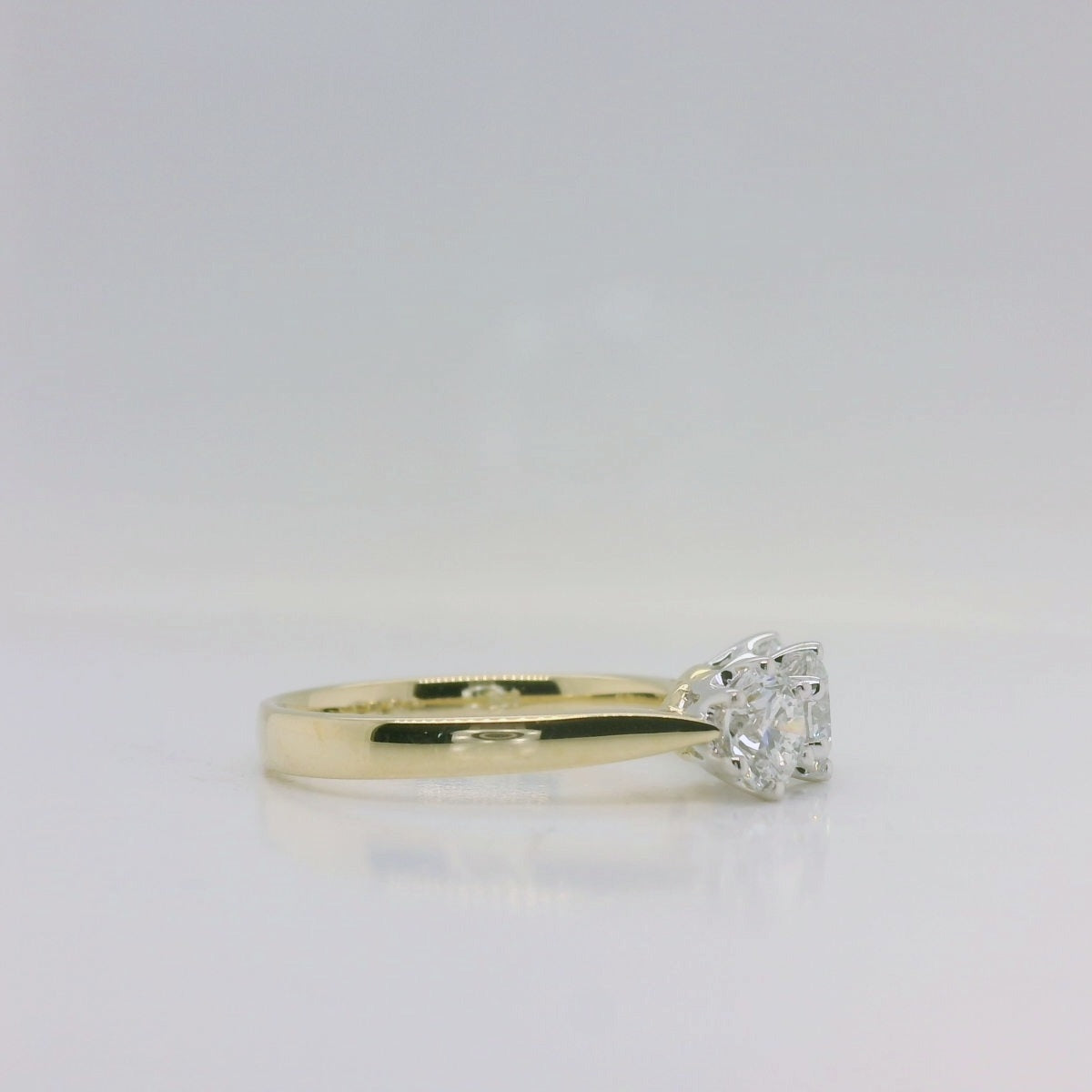 Three Stone Lab Diamond Ring