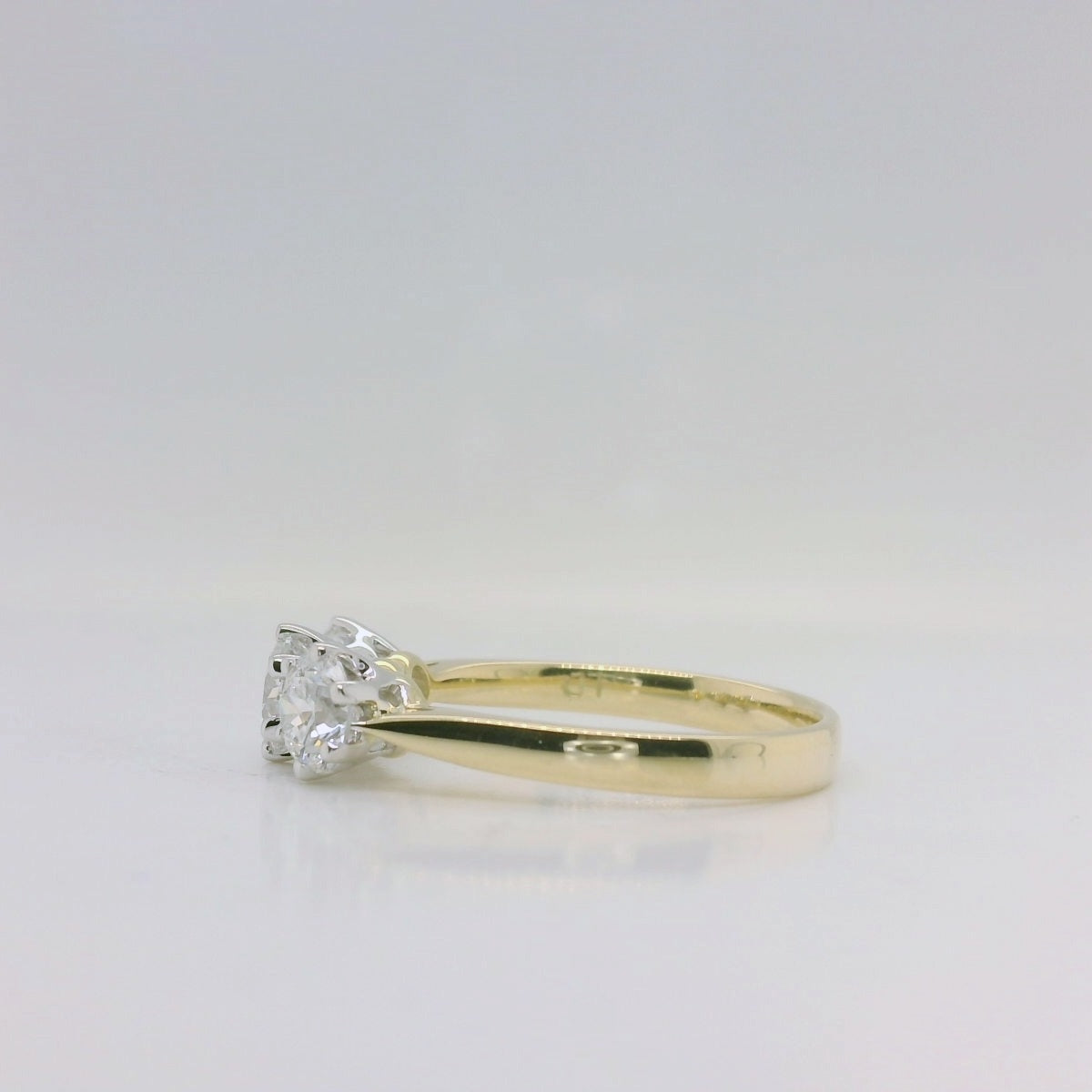 Three Stone Lab Diamond Ring