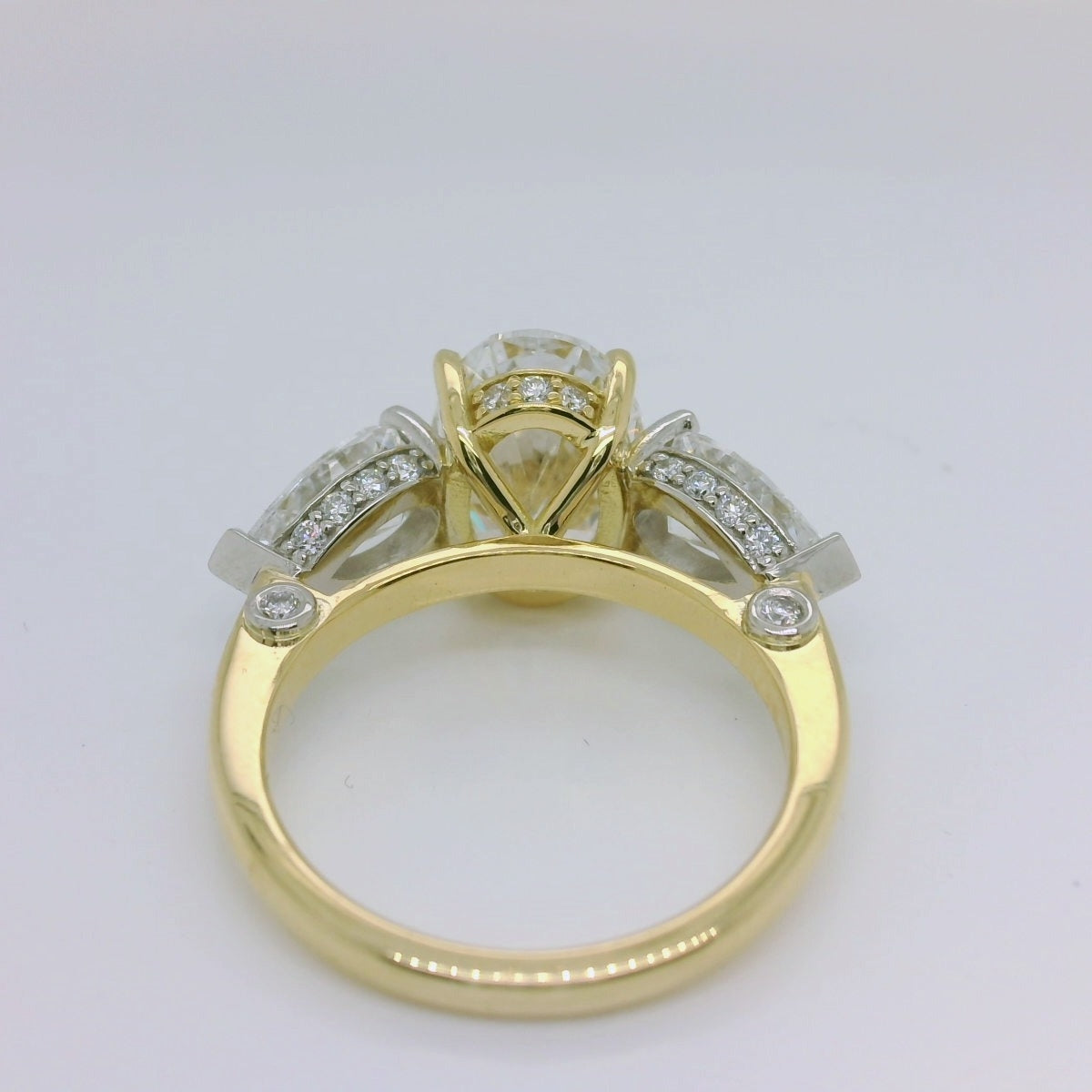 Oval Lab Diamond Trilogy Ring