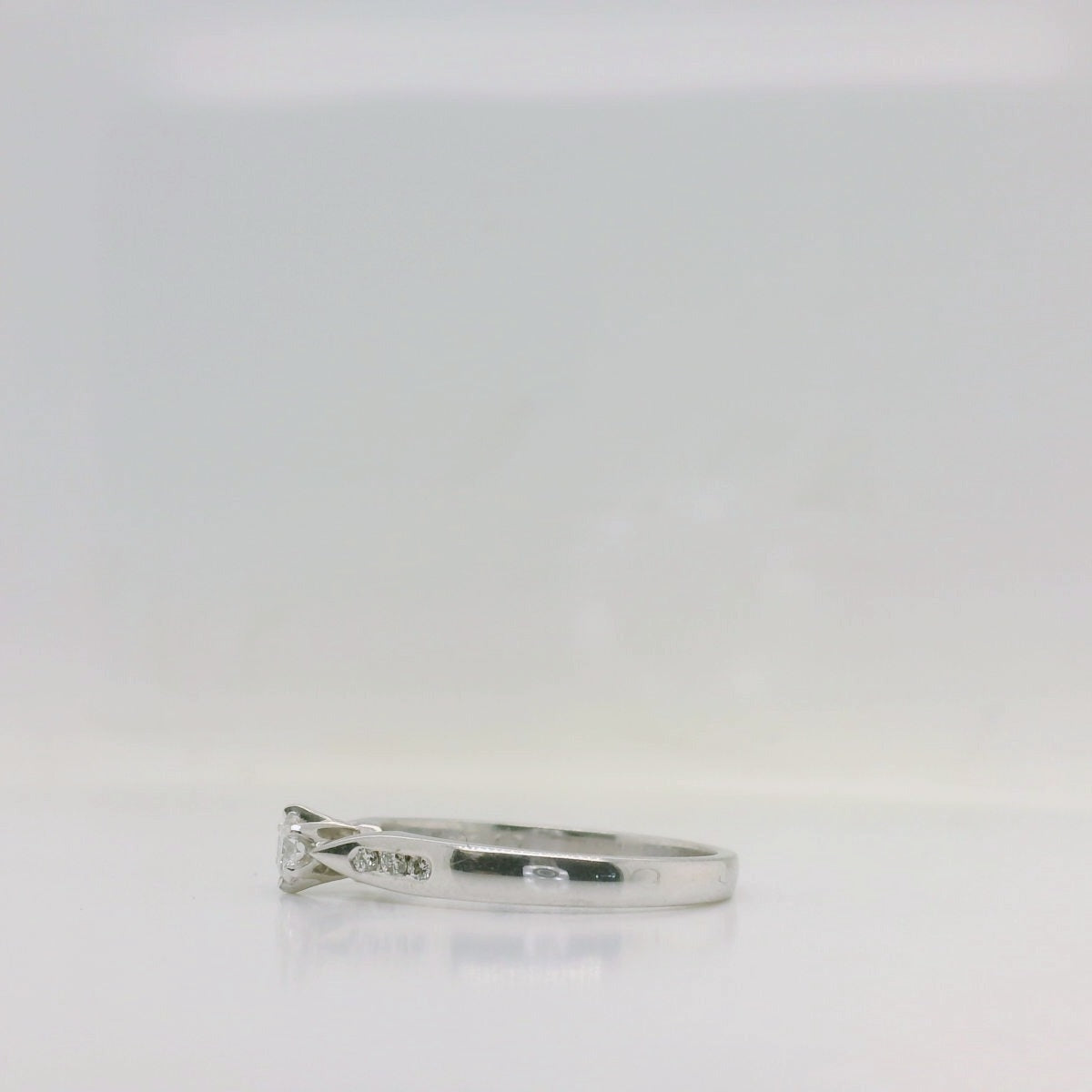 Channel Set Shoulder Diamond Ring