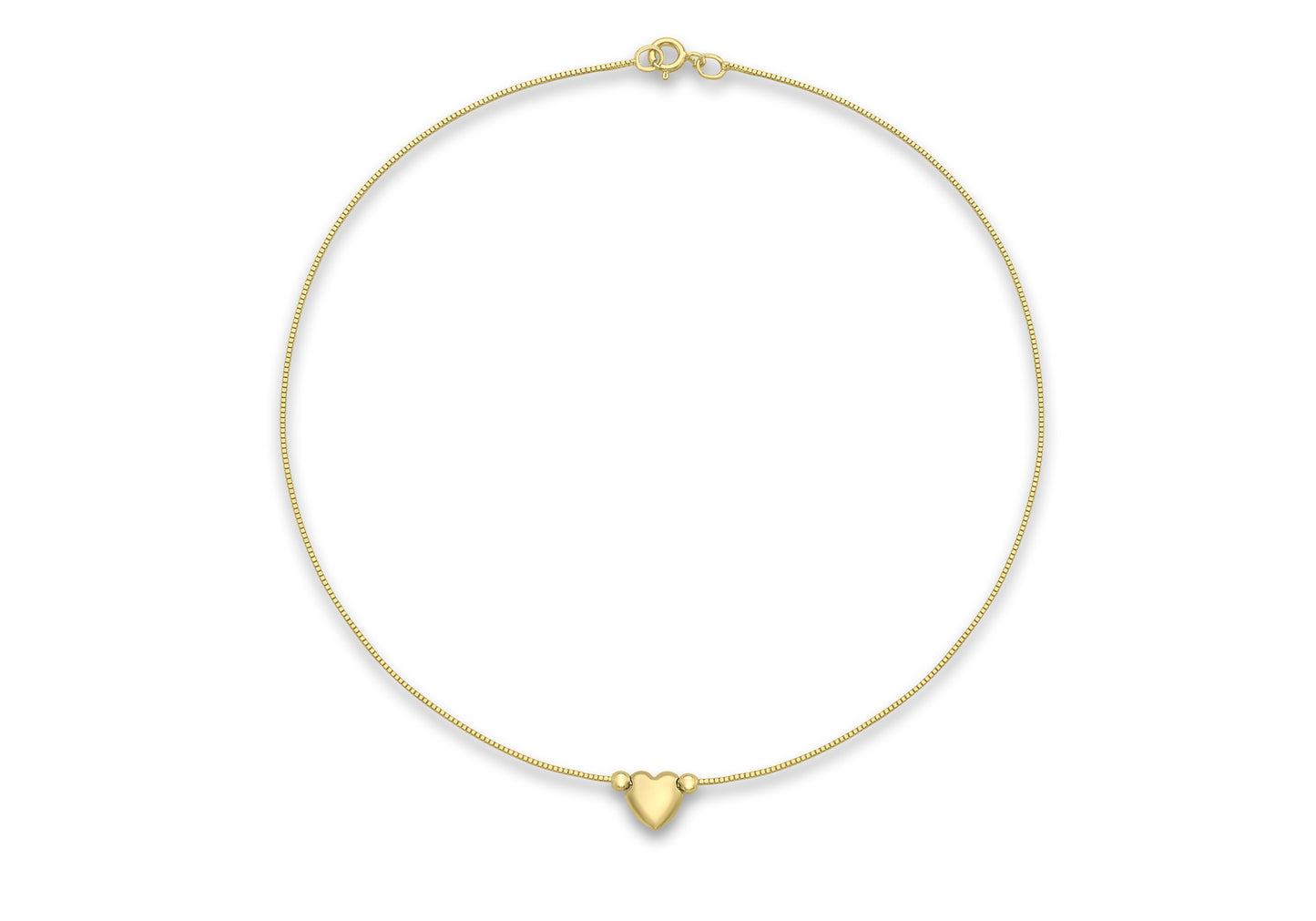 Gold Heart Anklet