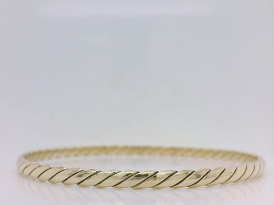 Gold Twisted Bangle