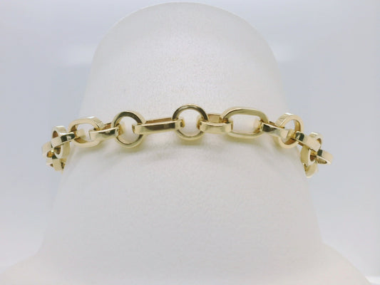 Round & Oval Link Bracelet
