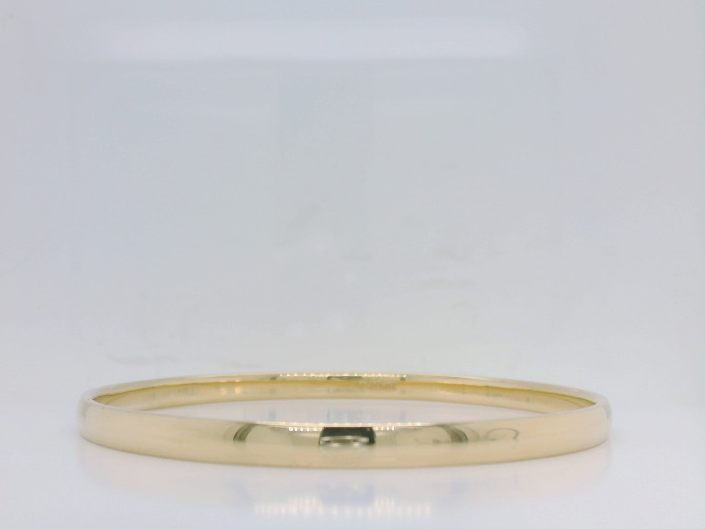 Gold Half Round Bangle