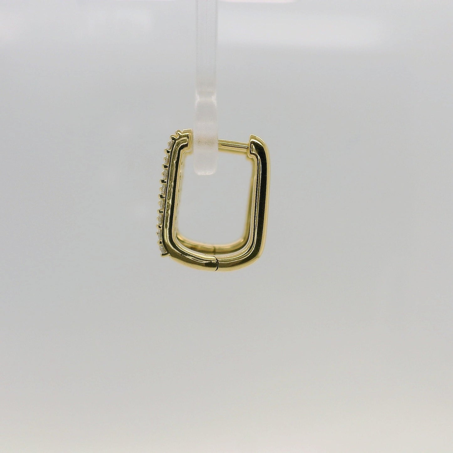 Lab Diamond Vermeil Hoop Earrings