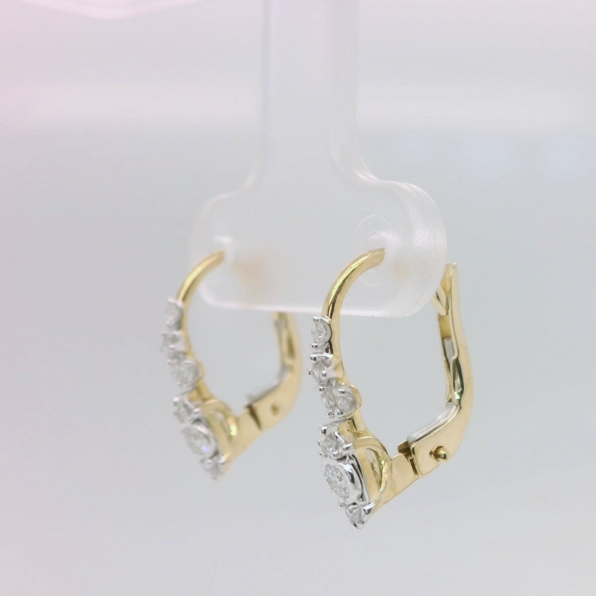 Diamond Cluster Drop Earrings