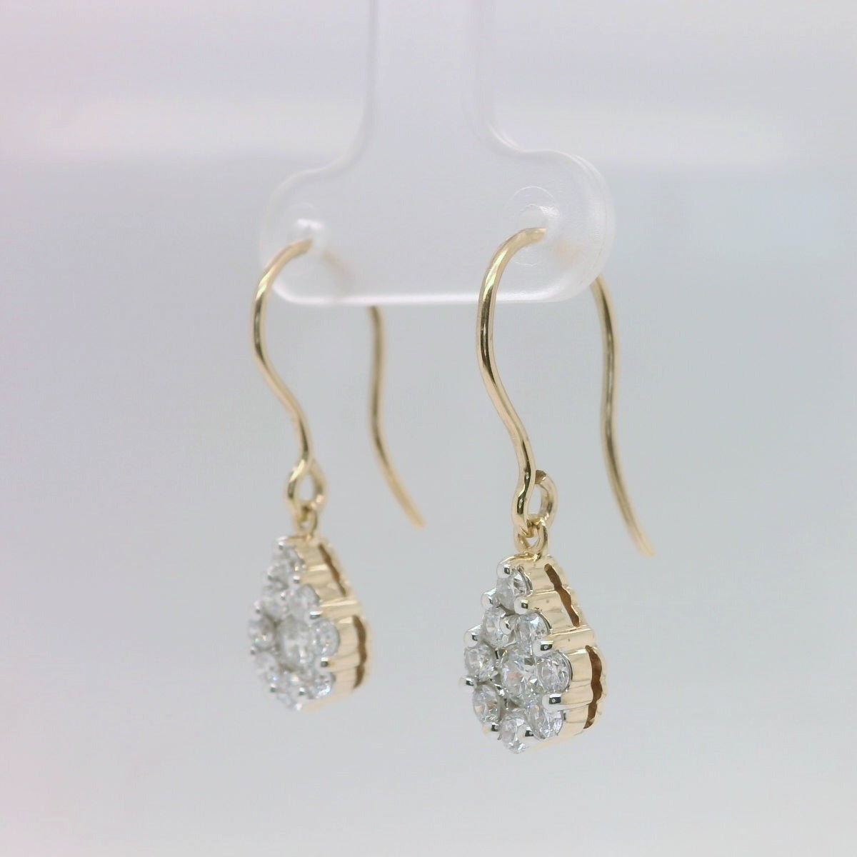 Teardrop Cluster Earrings