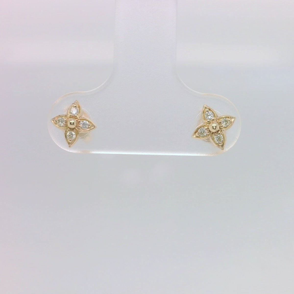 4 Diamond Stud Earrings