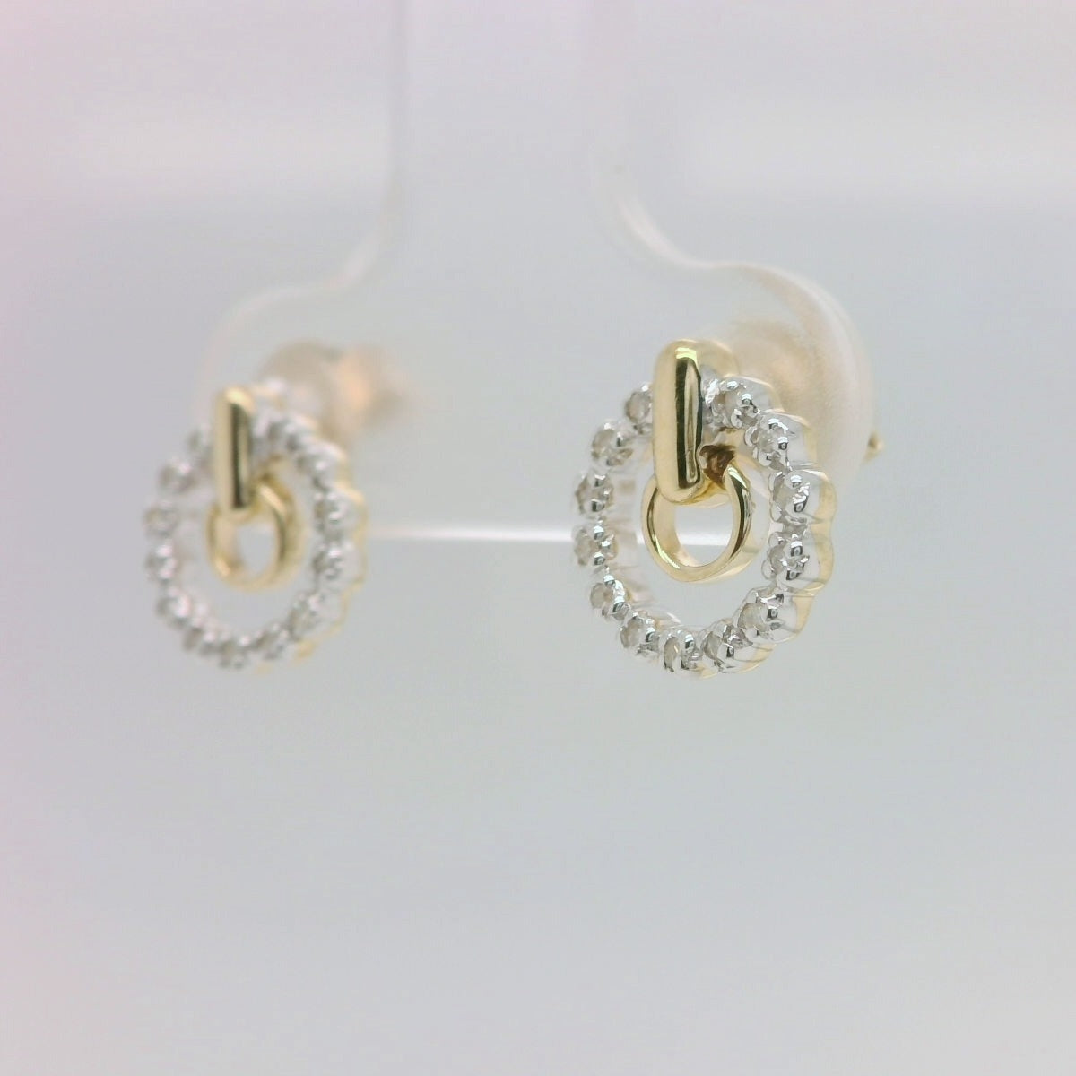 Diamond Circle Studs