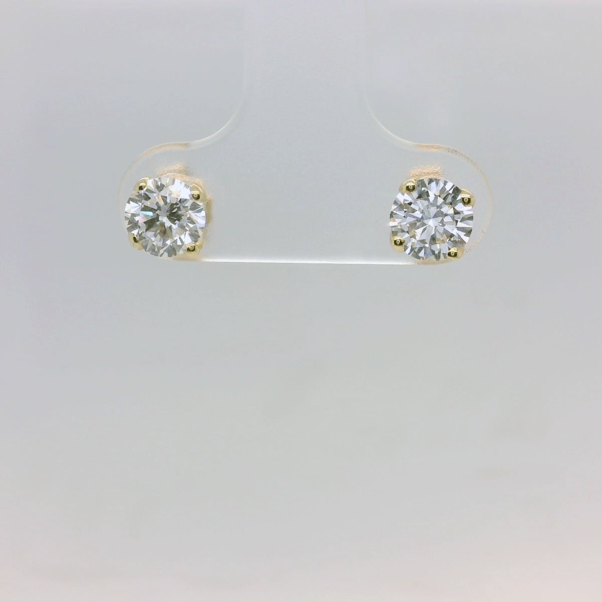 1ct Yellow Lab Diamond Studs