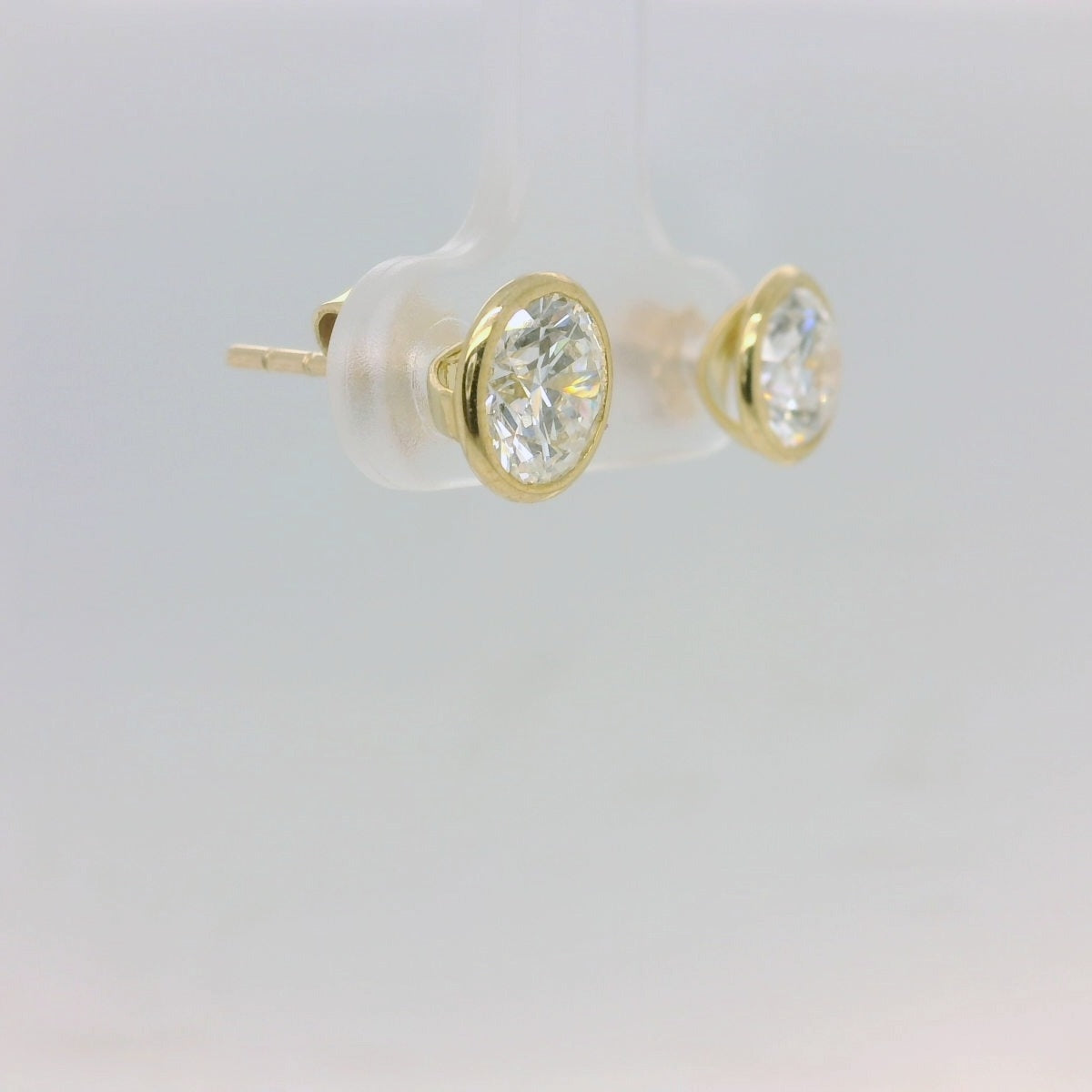 2ct Yellow Lab Diamond Studs