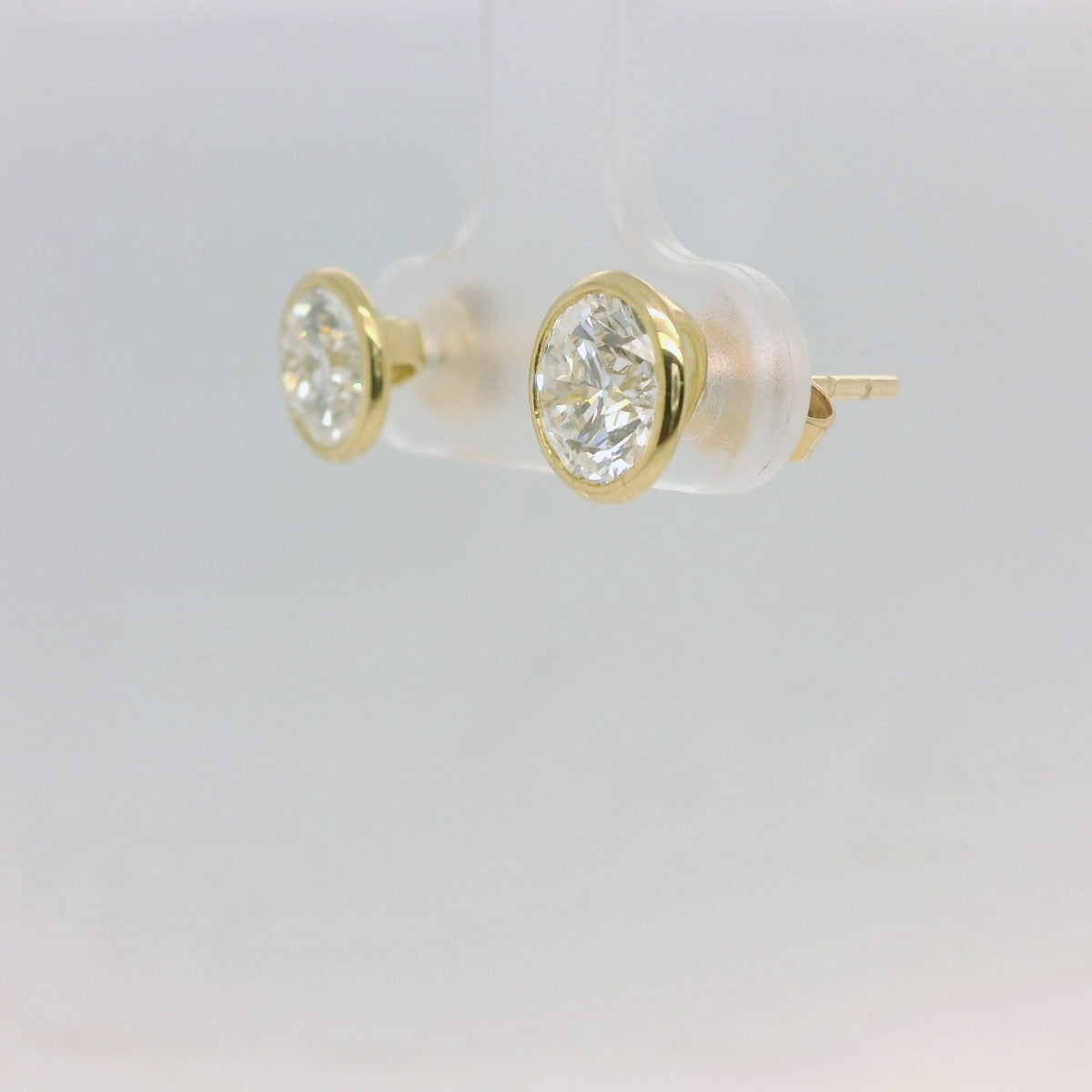 2ct Yellow Lab Diamond Studs