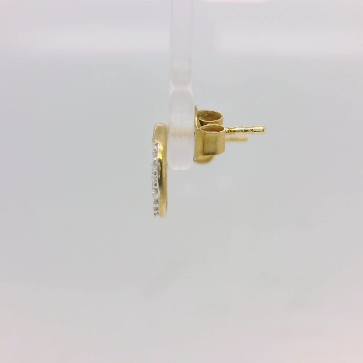Diamond Set Circle Studs