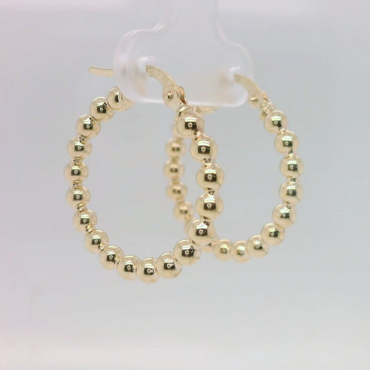 Ball Hoop Earrings