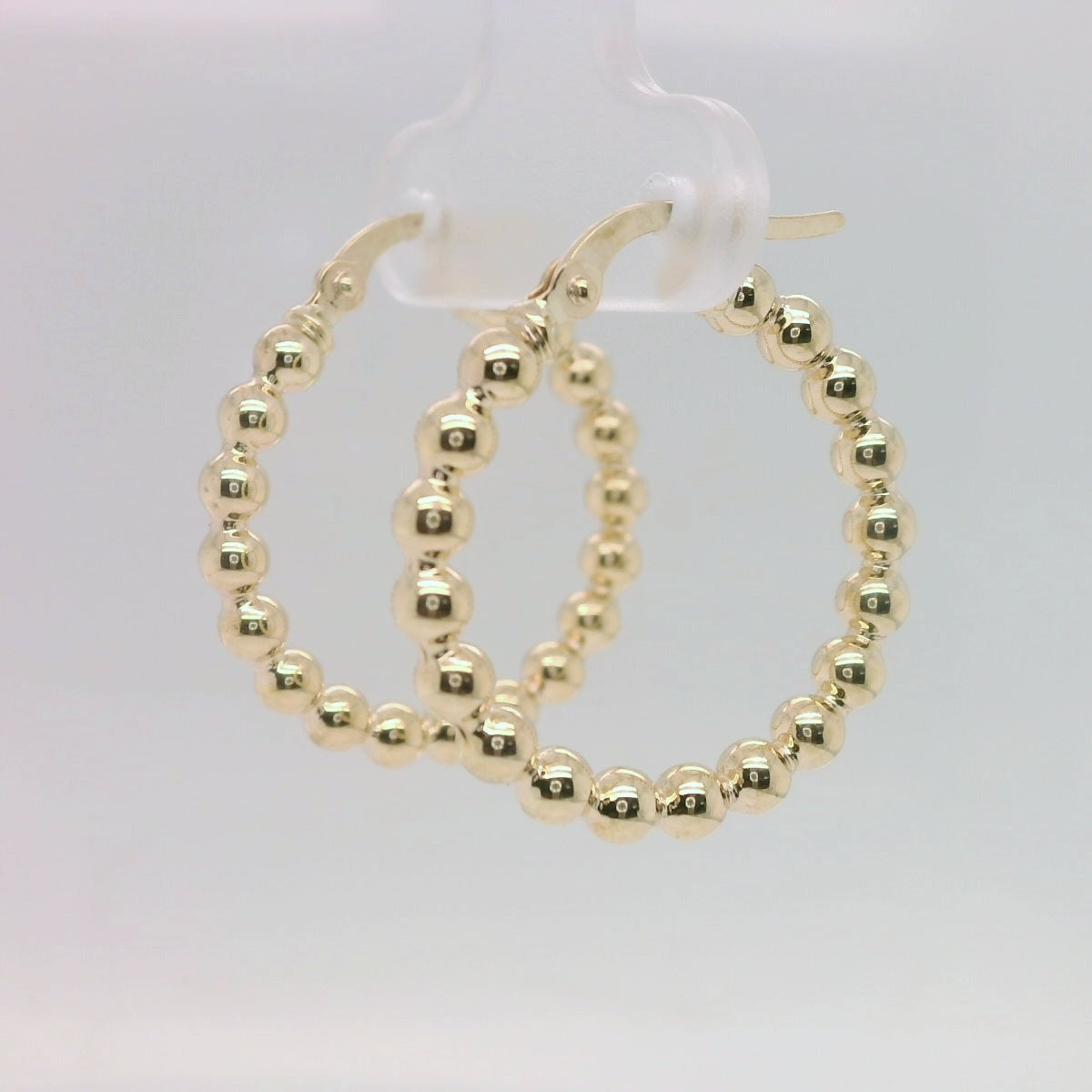 Ball Hoop Earrings