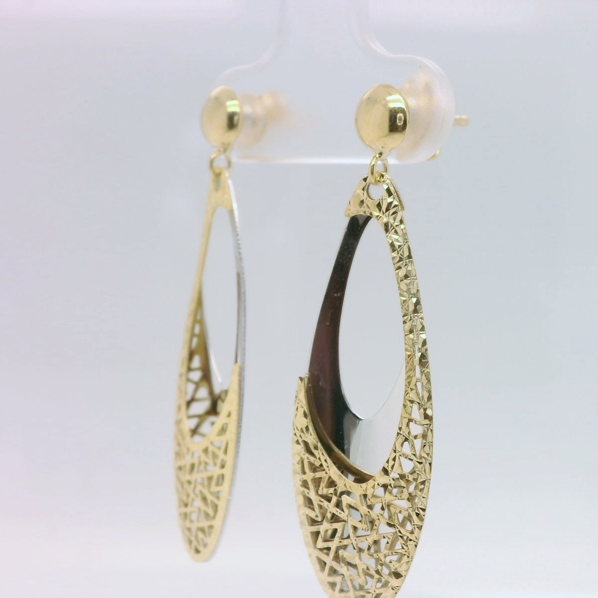 Teardrop Fretwork Earrings