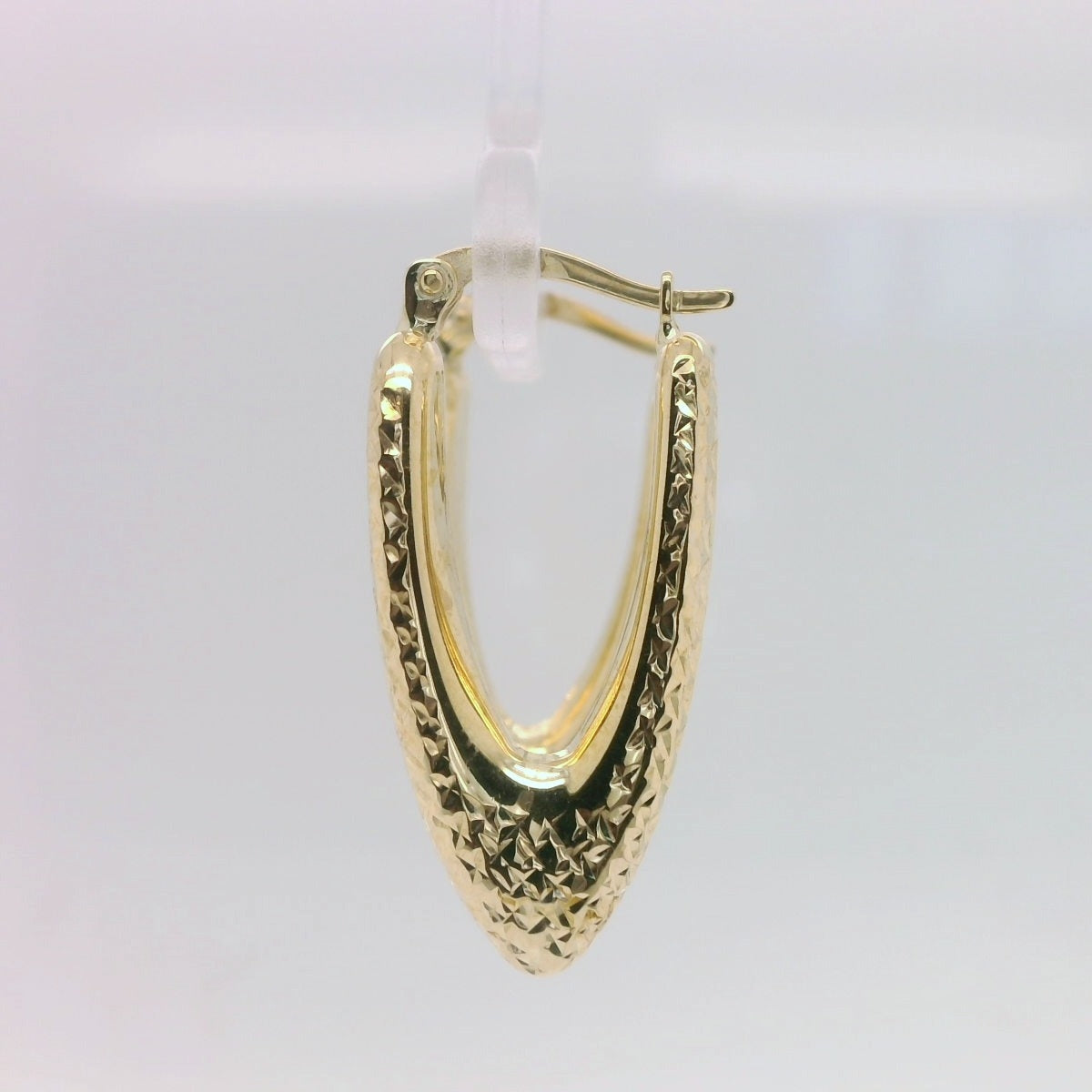 Textured V-Shape Earrings