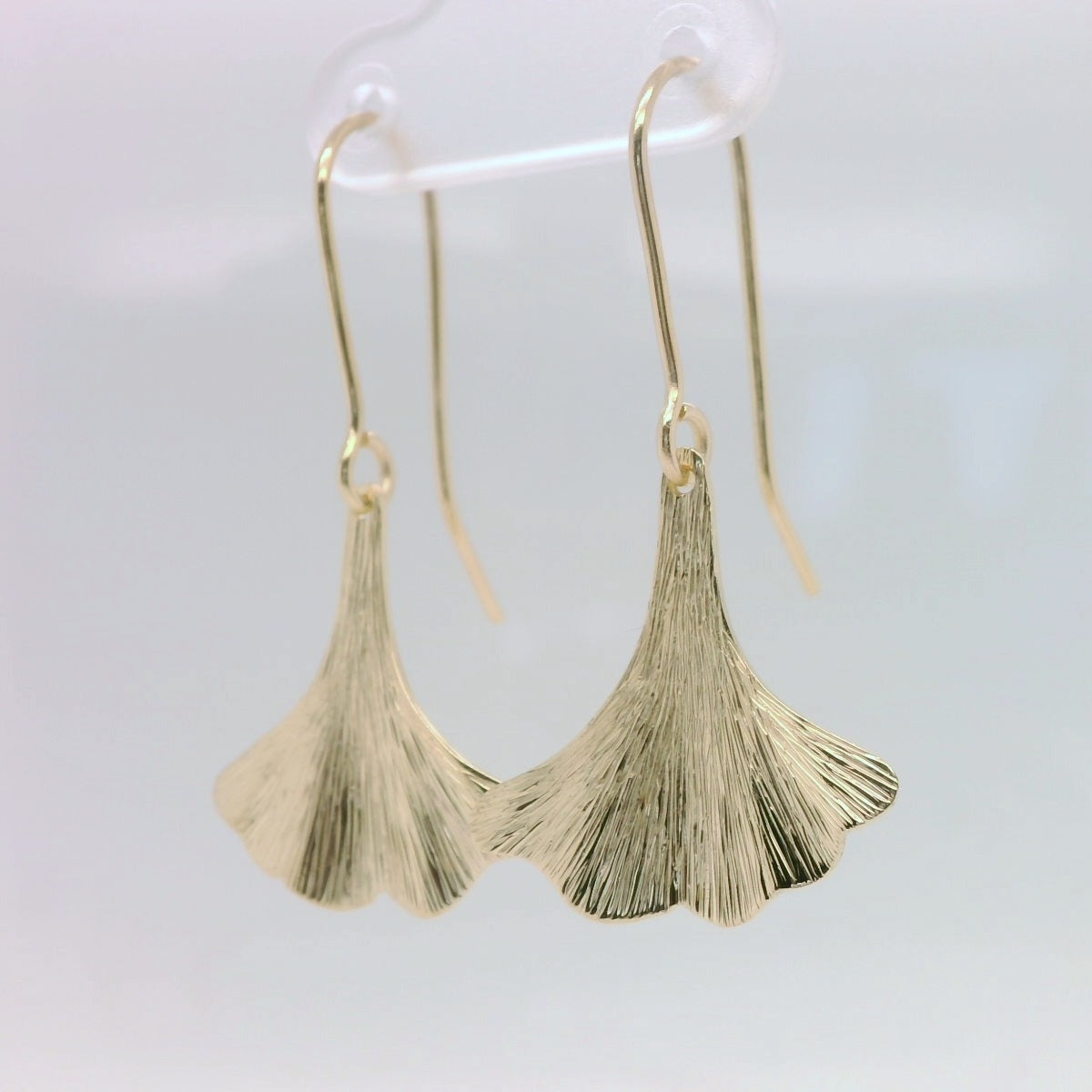 Gold Gingko Leaf Earrings