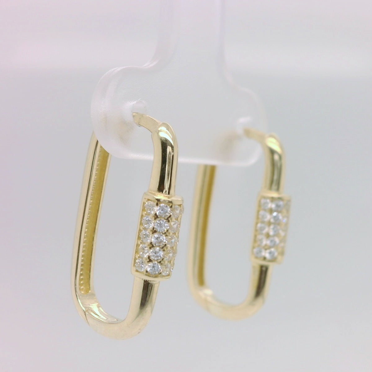 Yellow Paperclip Huggie