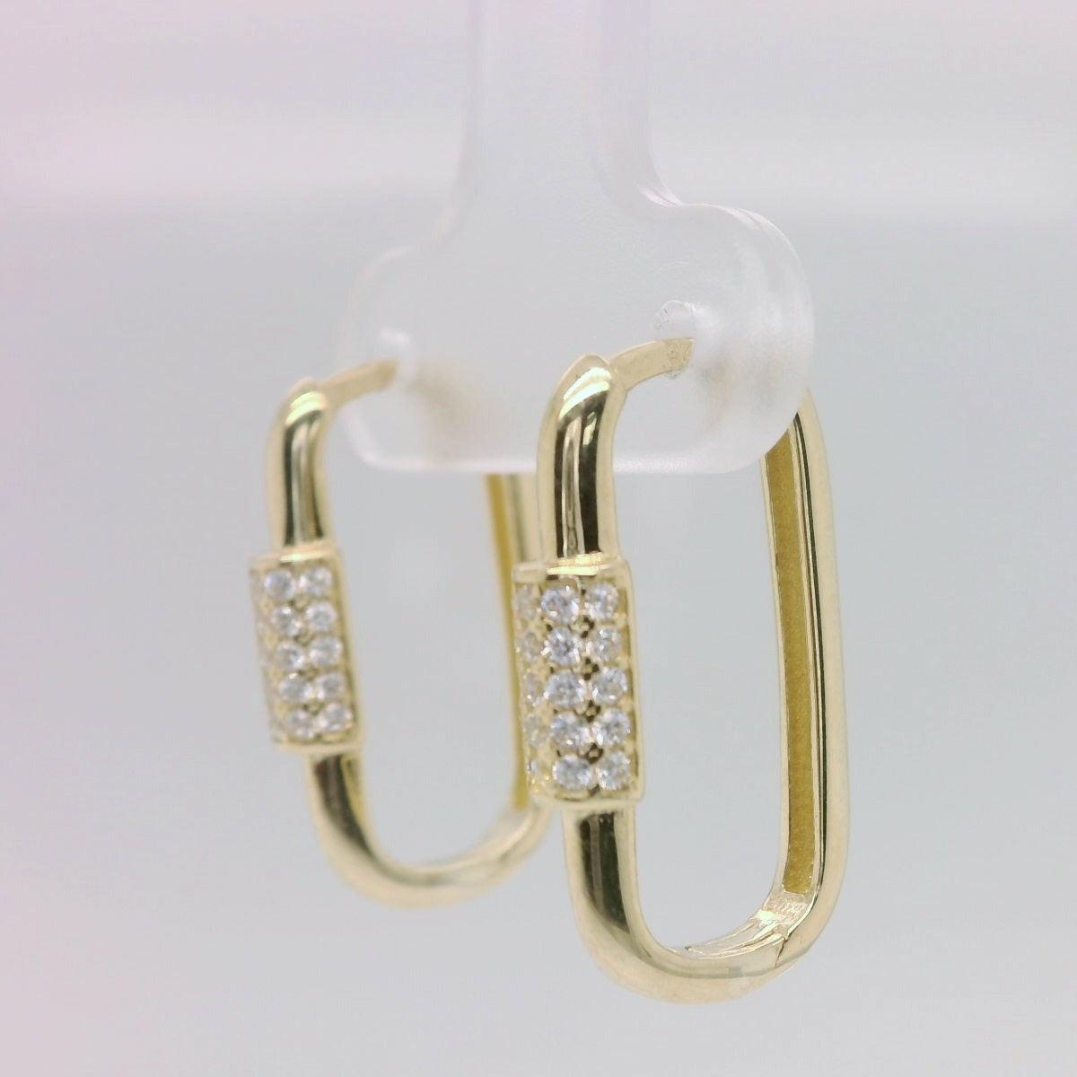 Yellow Paperclip Huggie