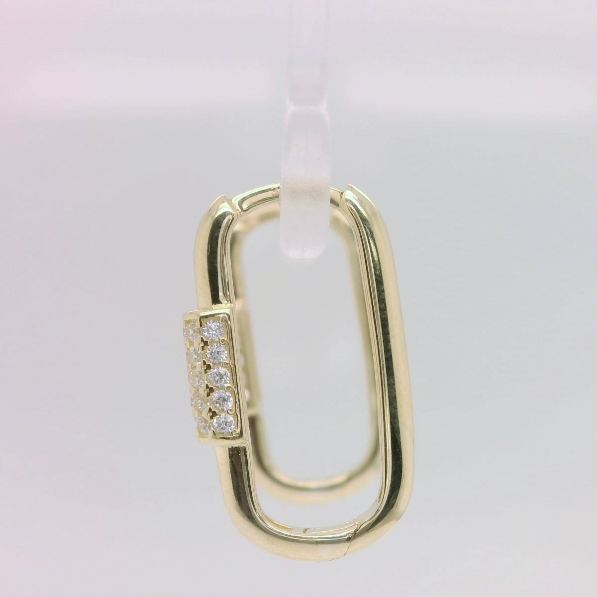 Yellow Paperclip Huggie