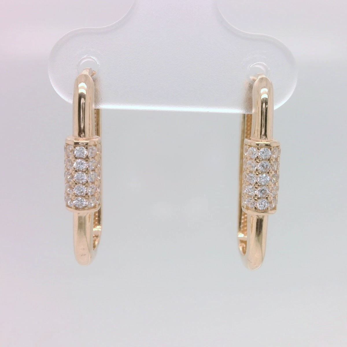 Rose Paperclip Huggie