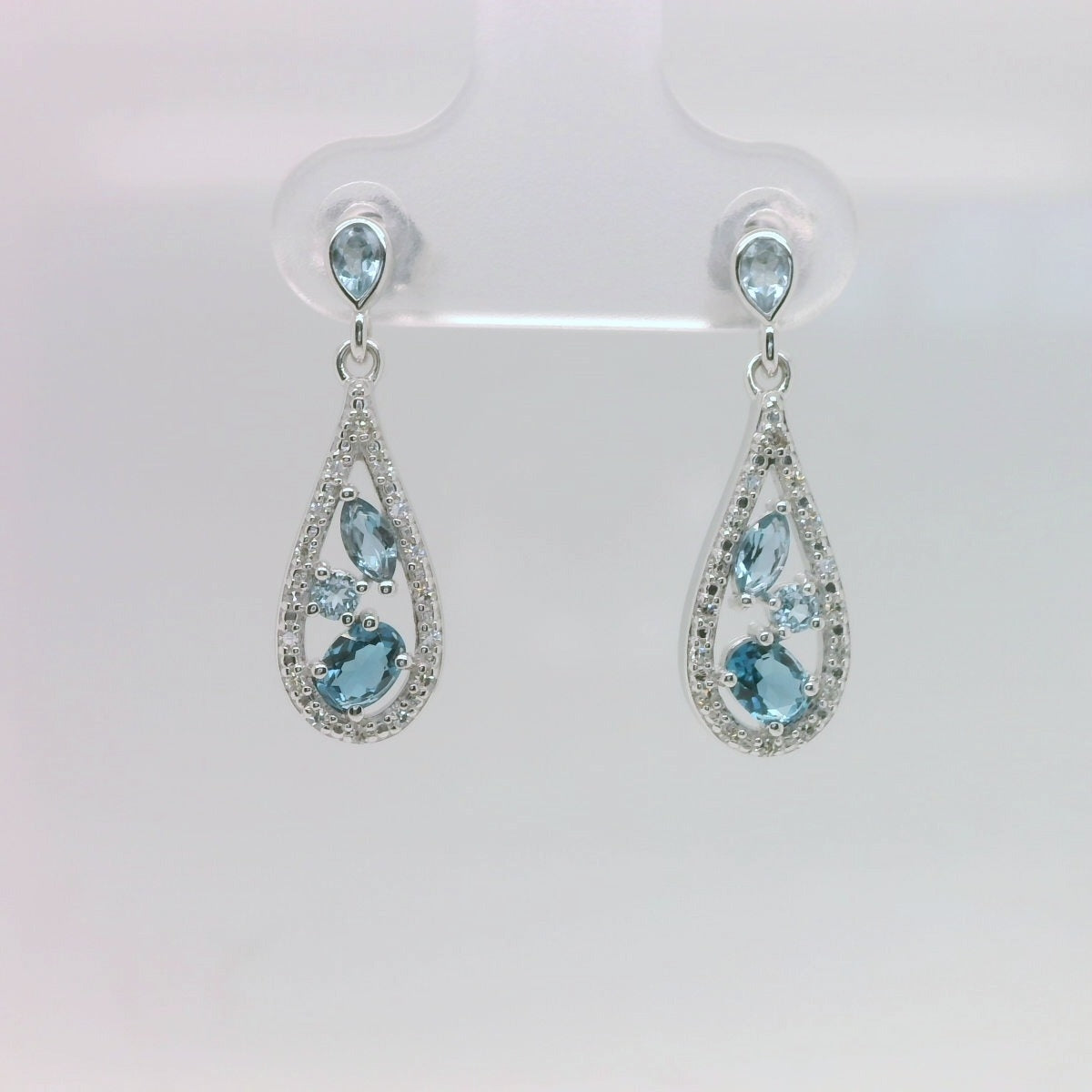 Pear shaped Topaz Earrings