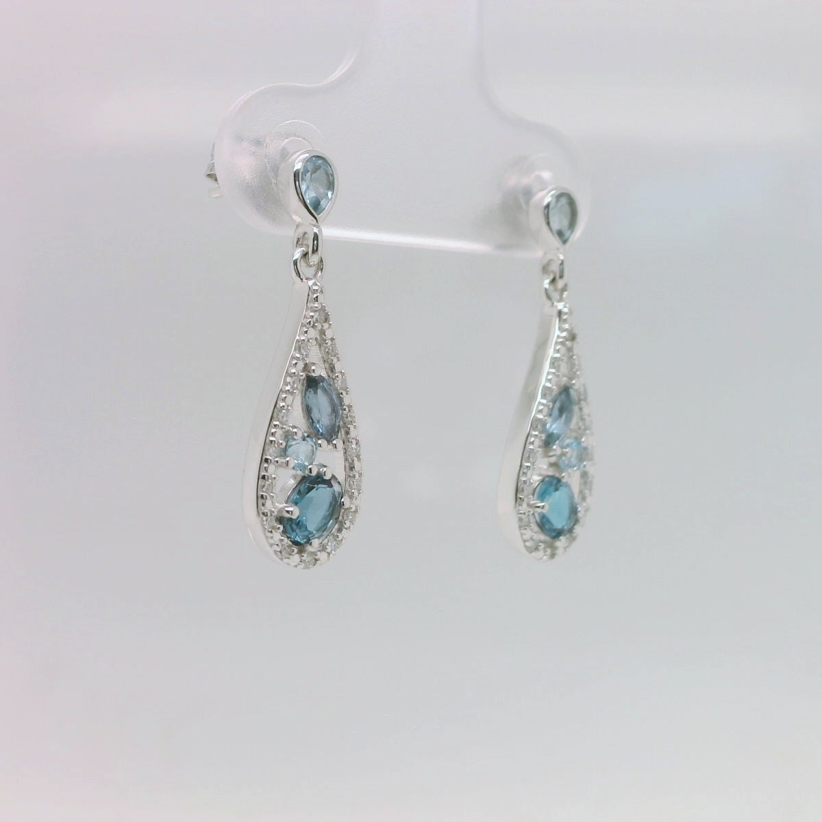 Pear shaped Topaz Earrings
