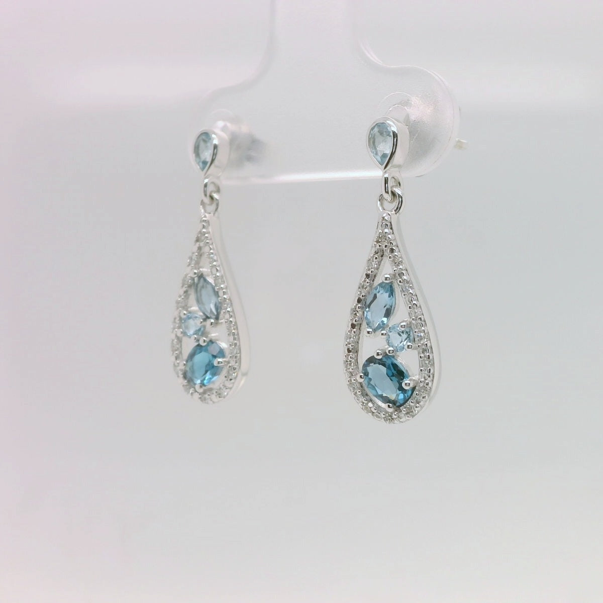 Pear shaped Topaz Earrings