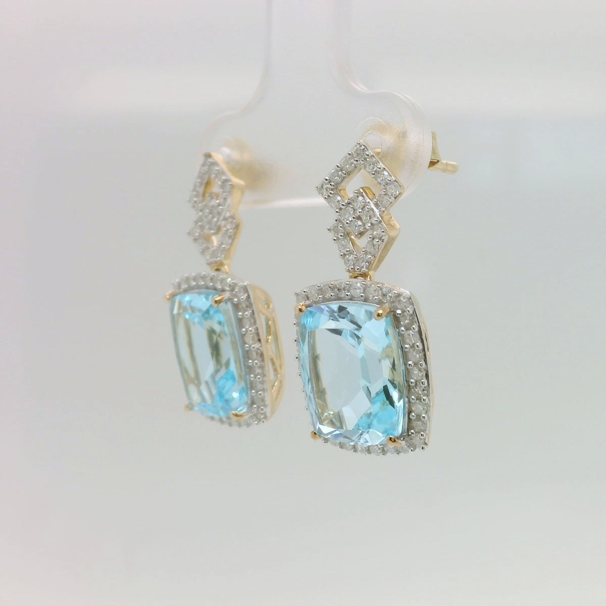 Sky Blue Topaz Earrings