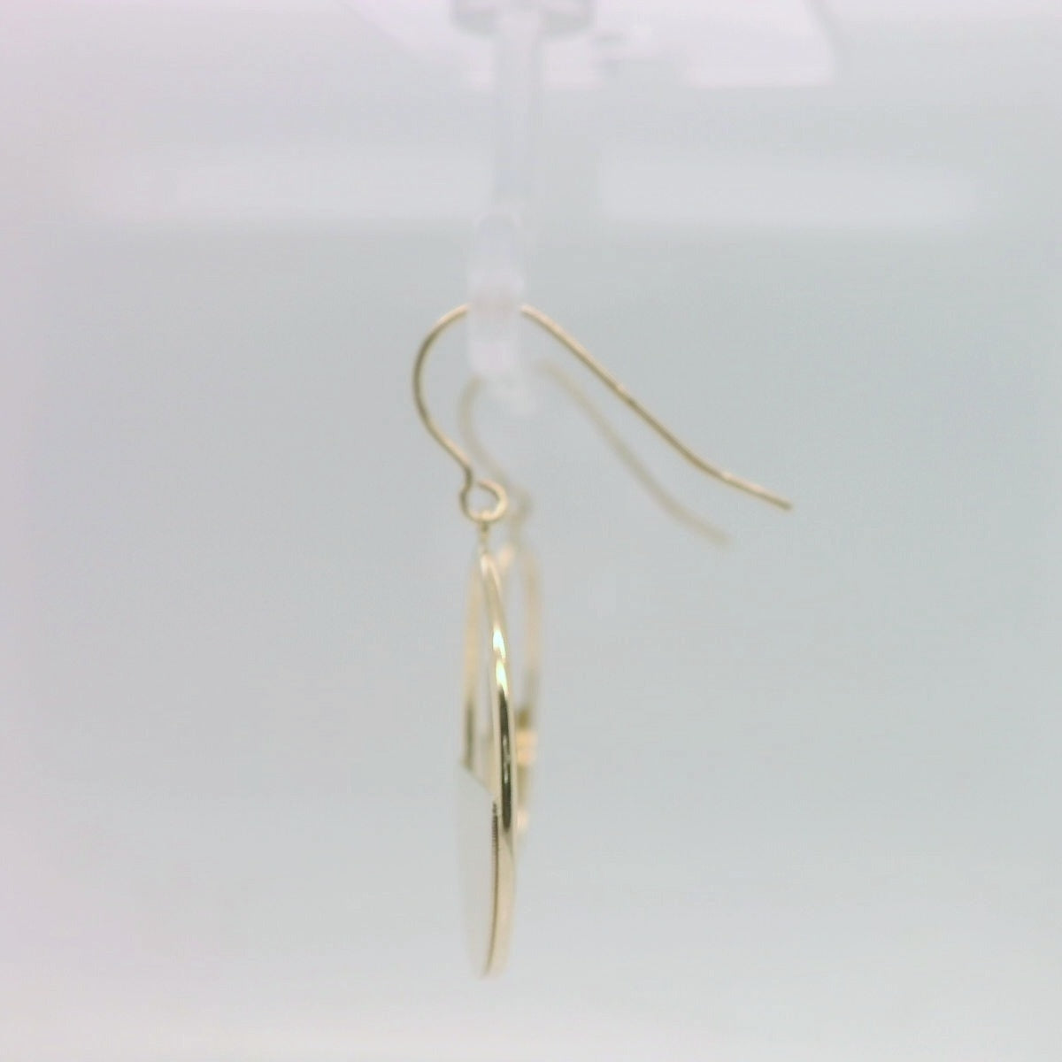 Half Filled Circle Earrings
