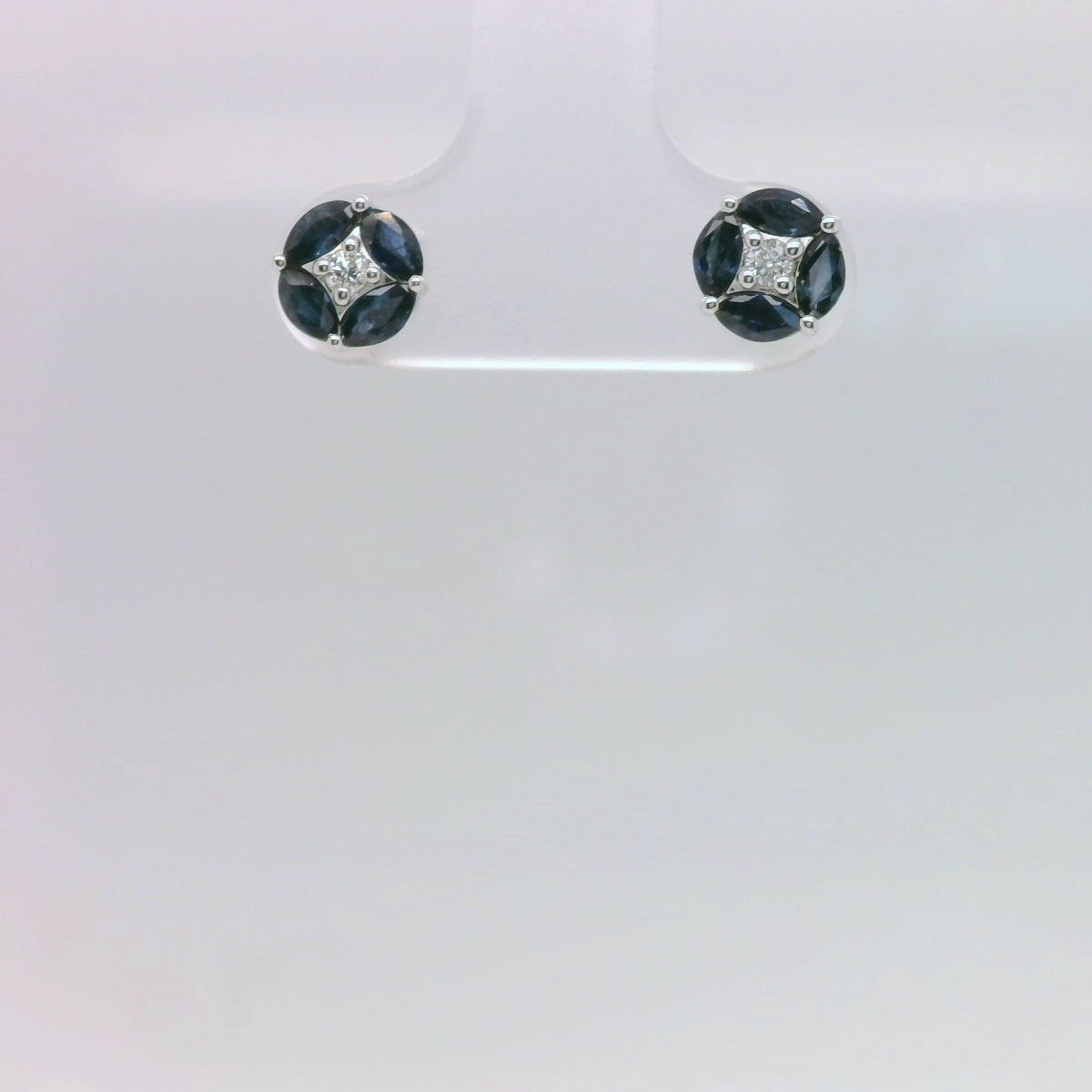 Sapphire, Diamond Studs