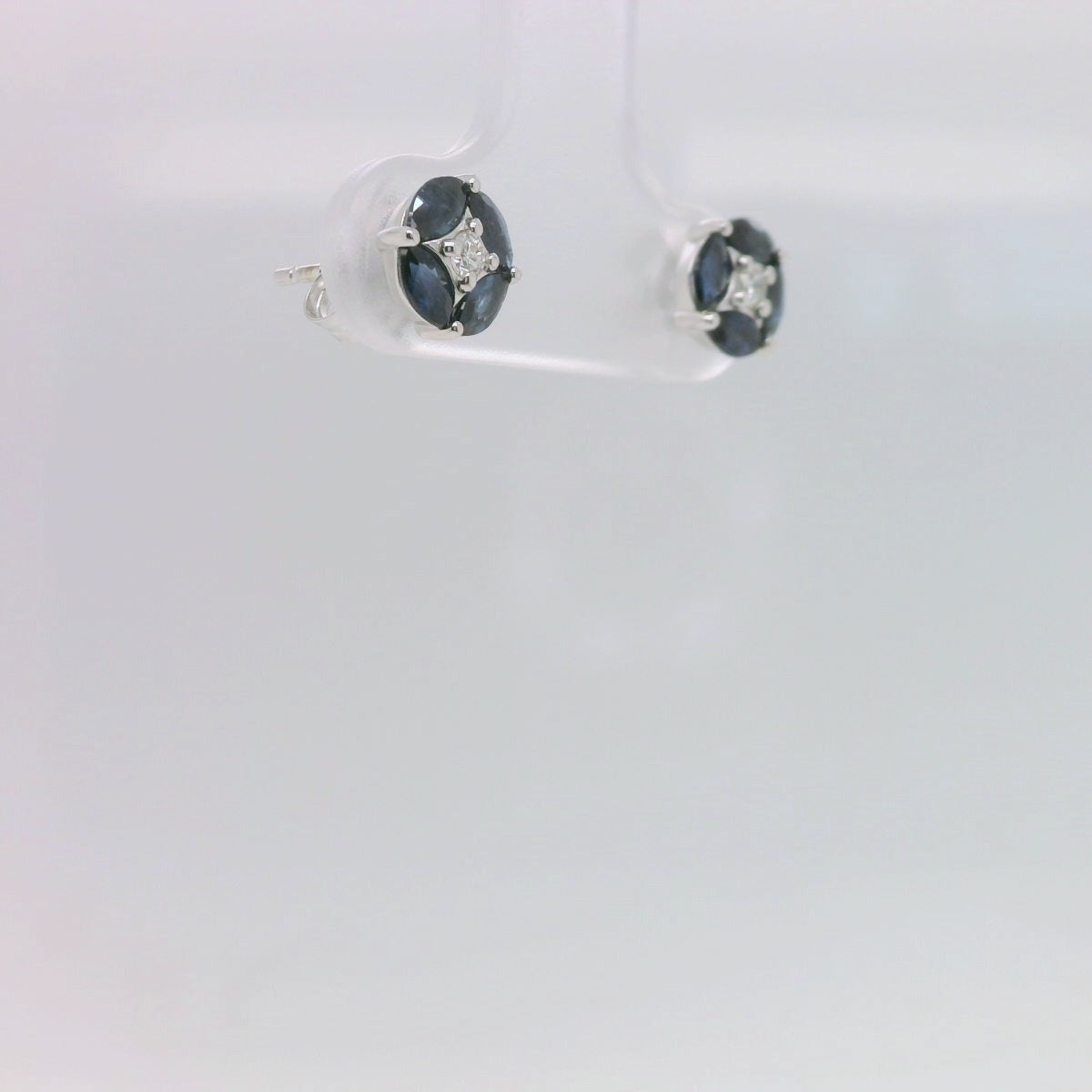 Sapphire, Diamond Studs