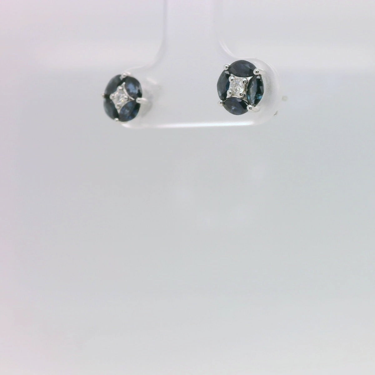 Sapphire, Diamond Studs
