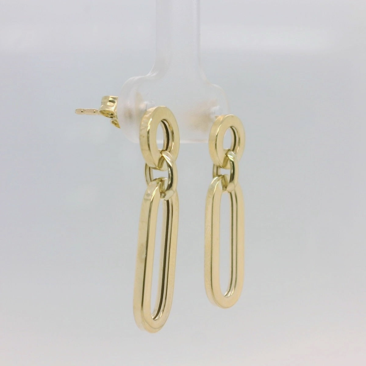 Chain Stud Drop Earring