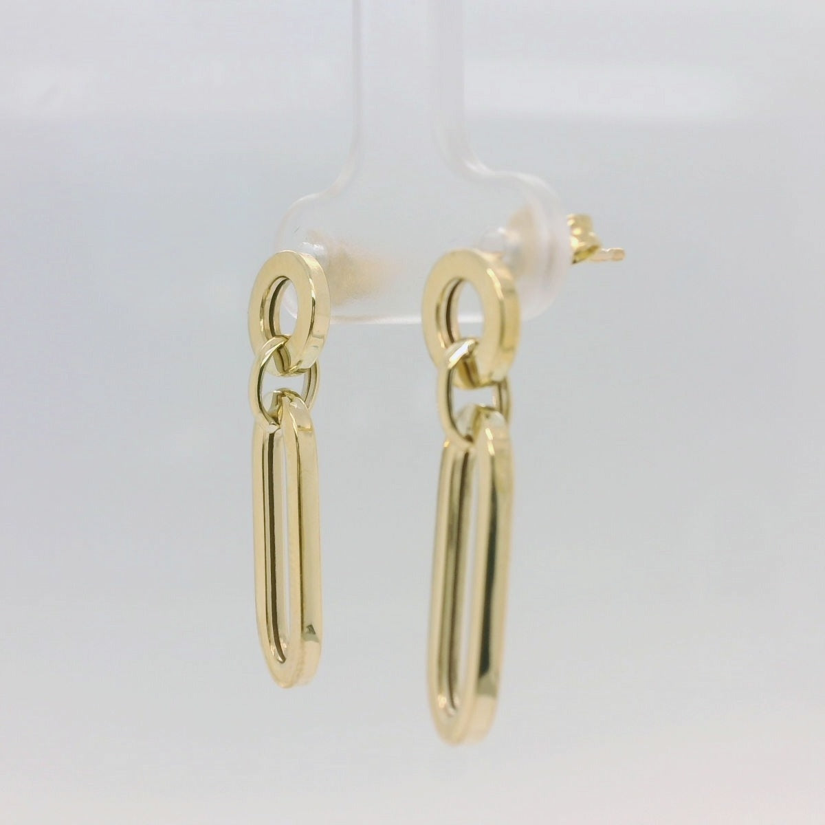 Chain Stud Drop Earring