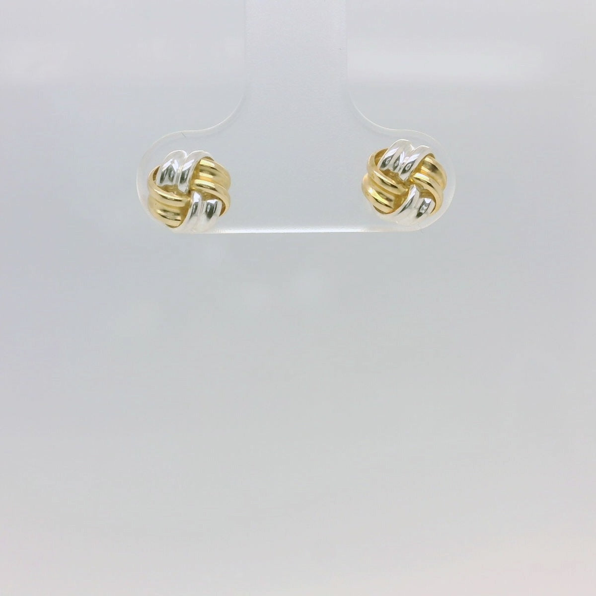 Silver & Gold Knot Studs