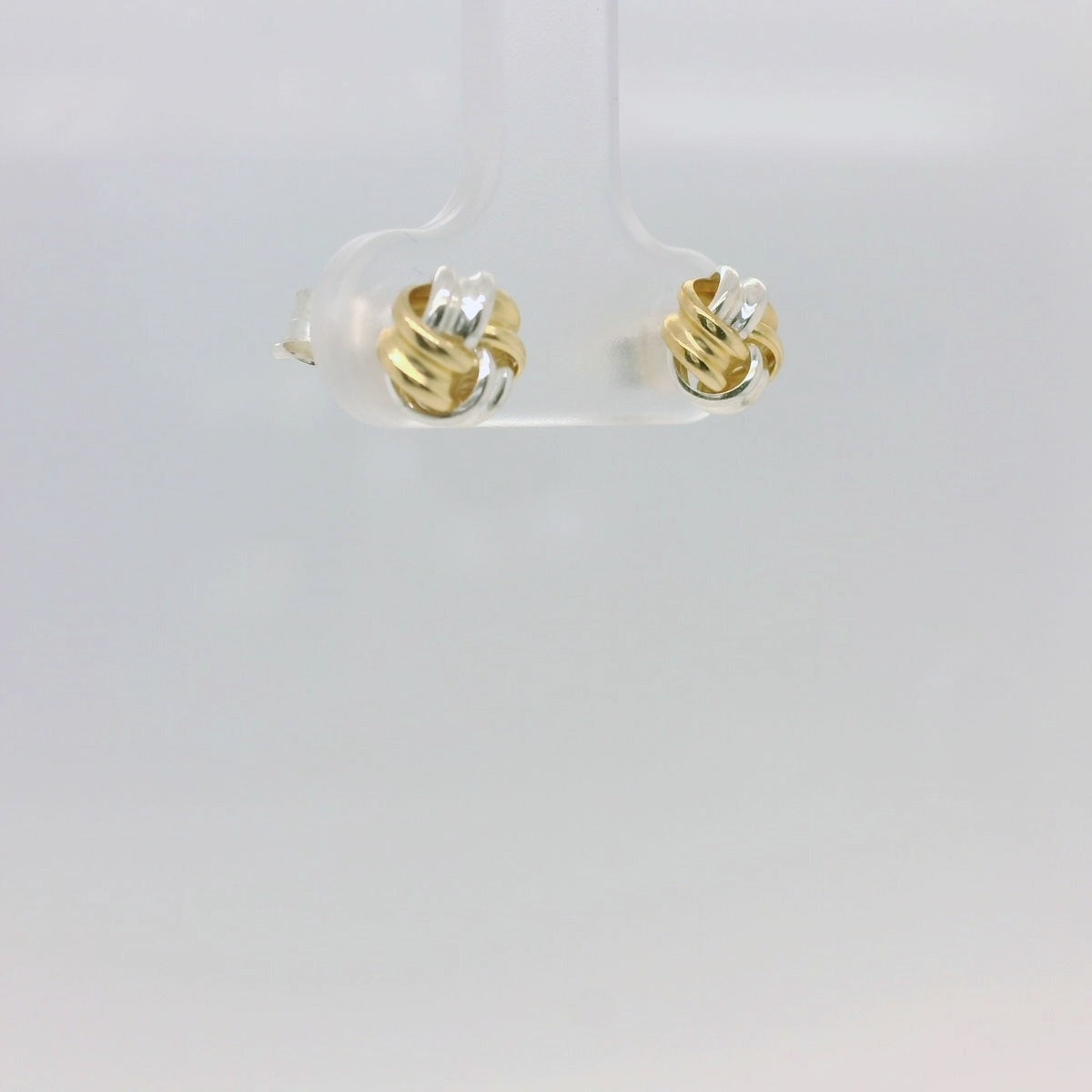 Silver & Gold Knot Studs