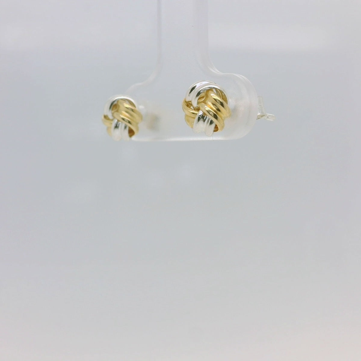 Silver & Gold Knot Studs