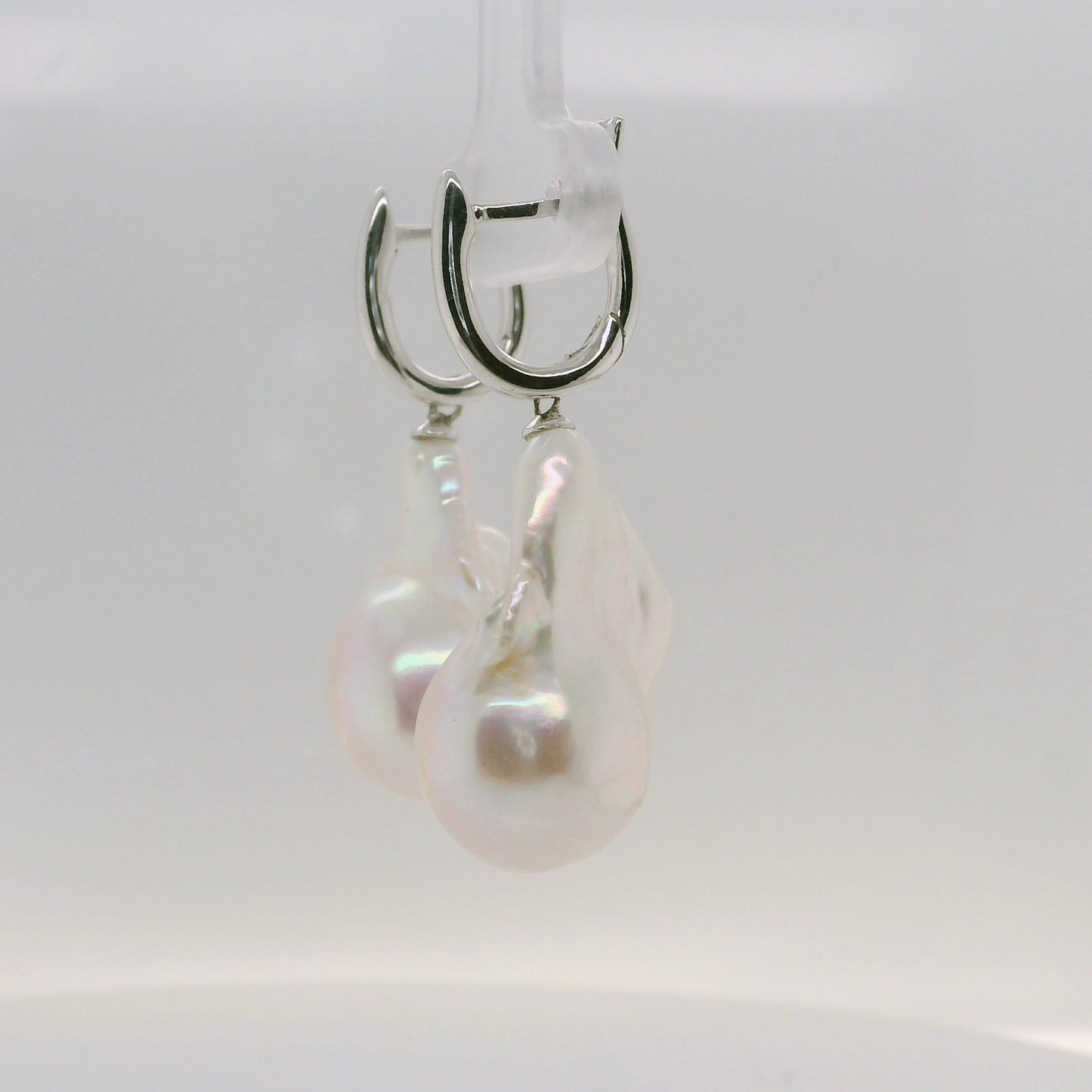 Silver Baroque Pearl Drops