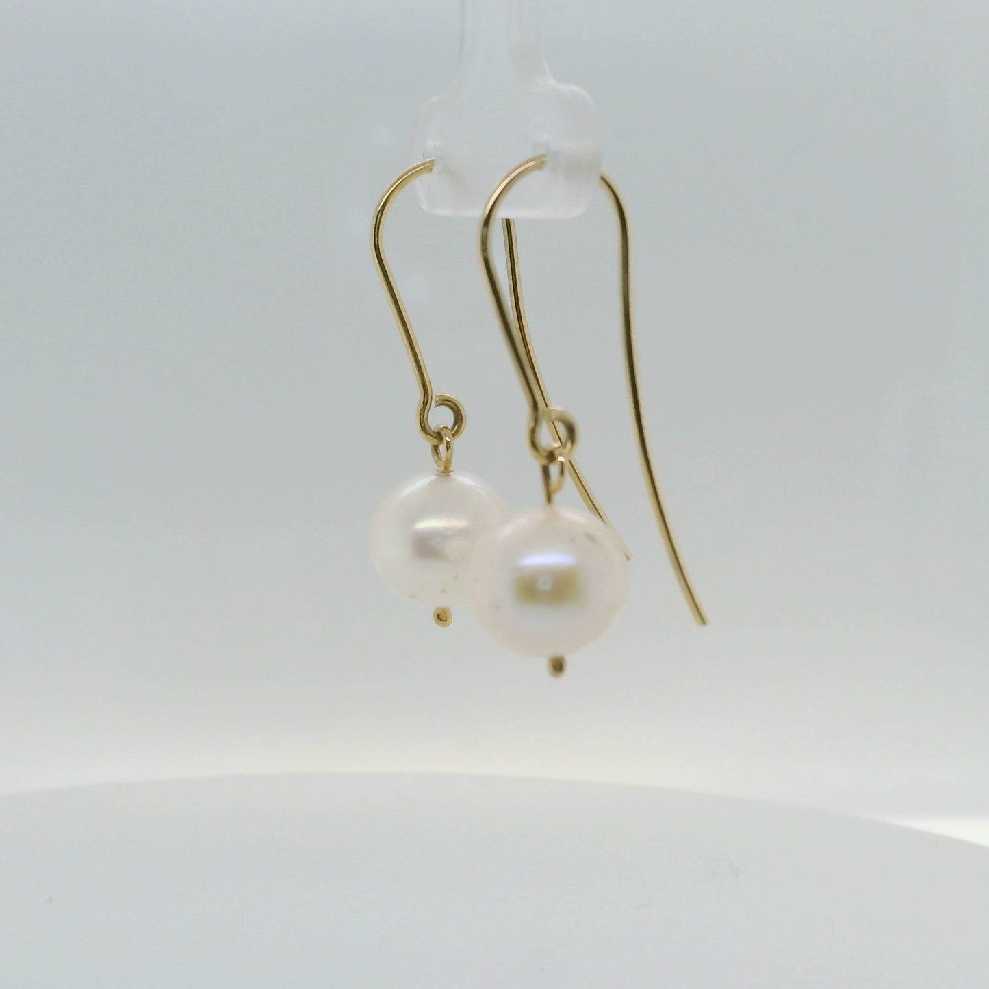 Gold Pearl Drop Earring