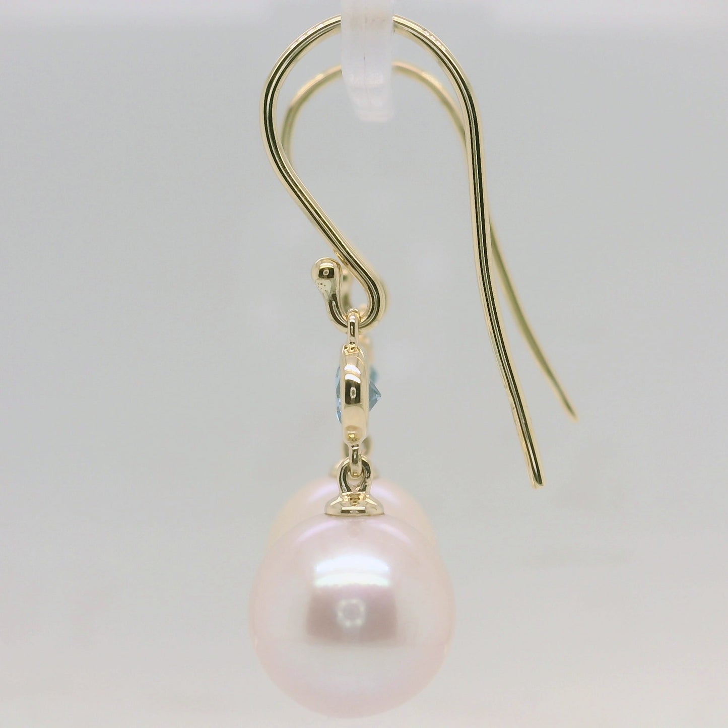 Pearl & Topaz Drop Earrings