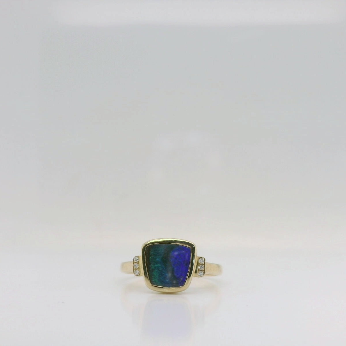 Opal & Diamond Ring