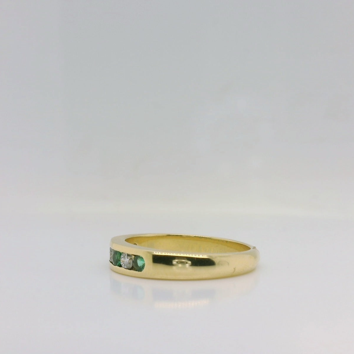 Emerald Diamond Channel - 18ct